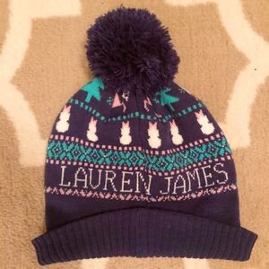Lauren James Pom Pom Beanie Cap